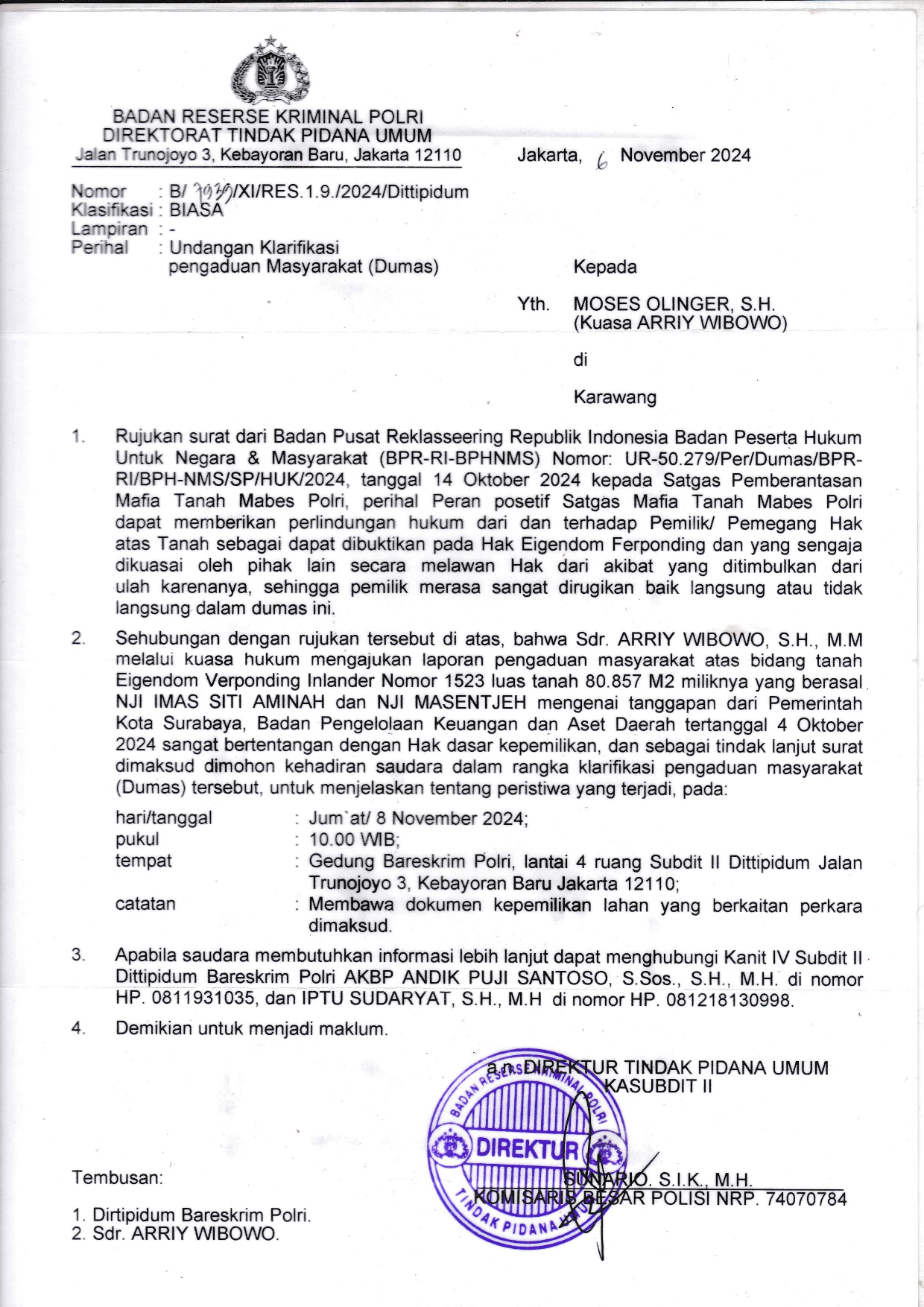 Dukungan Polri